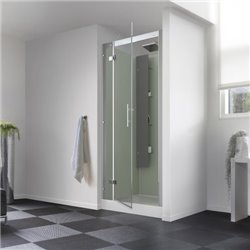 Horizon C niche CA131A12 Receveur 12,5cm Acier 80x80cm