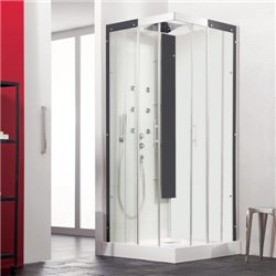 Horizon C90 CH117N12 Hydromassante Perle noire Porte coulissante
