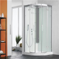 Horizon R90 CMH118N12 Hydro-Hammam Perle noire Porte coulissante