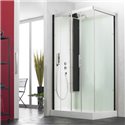 Horizon rectangulaire CH114N12 Hydromassante Perle noire Porte coulissante