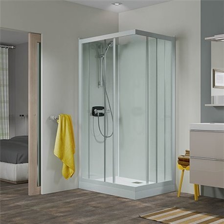 Kineprime glass 100 angle CA703TTN Receveur 9cm Thermostatique Porte coulissante Kineprime glass 100 angle CA703TTN Receveur 9cm Thermostatique Porte coulissante