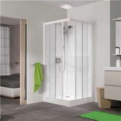 Kineprime C angle CA510TTN 70x70cm Verre transparent Thermostatique Porte coulissante