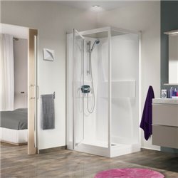 Kineprime C angle CA520TTN 70x70cm Verre transparent Thermostatique Porte pivotante