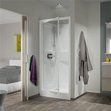 Kineprime 100 niche CA5810MTN Receveur 18cm Verre transparent Mécanique Porte pivotante Kineprime 100 niche CA5810MTN Receveur 18cm Verre transparent Mécanique Porte pivotante