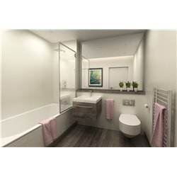 New Style 27723WHT 900 mm Blanc Brillant