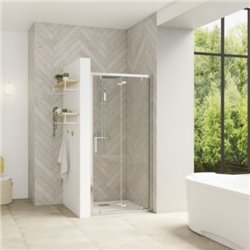 Smart Design S PA90234CTNE 90cm Chromé Verre transparent