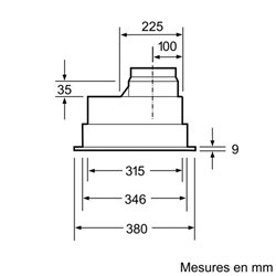 Groupe filtrant - Ligne série 4 DHL555BL avec moteur 618 m3/h