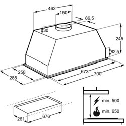 Groupe filtrant LFG517X avec moteur 600 m3/h