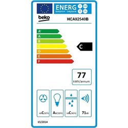 Hotte décorative HCA92540B murale 537 m3/h
