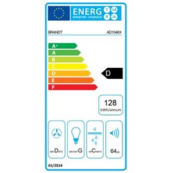 Hotte décorative AD1046X murale 603 m3/h