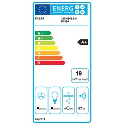 Hotte décorative TSPG 900 5649940 murale 530 m3/h