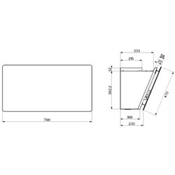 Hotte décorative 5630306 murale 700 m3/h