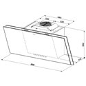 Hotte décorative 5630337 murale 730 m3/h