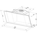 Hotte décorative 5629997 murale 700 m3/h