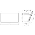 Hotte décorative 5629997 murale 700 m3/h