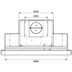 Hotte décorative 5629997 murale 700 m3/h