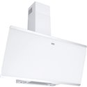Hotte Evo Plus 470025 murale verre blanc / bandes inox 90 cm 720 m3/h