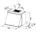 Hotte FFI 622 433181 escamotable, inox - 60 cm 570 m3/h