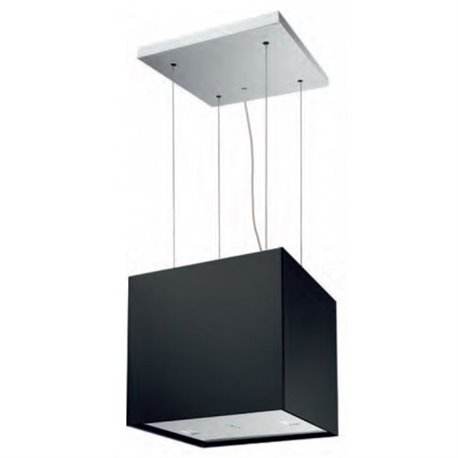 Hotte Mercury 920754 ilôt acier noir laqué 40 cm 450 m3/h