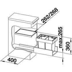 Flexon II 30/2 521467 2 bacs 8+8 Litres