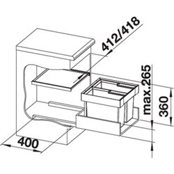 Flexon II 45/2 521468 2 bacs 16+16 Litres