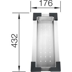 Vide-Sauce Inox Multifonctions P/Subline P+ 514542 430x 176 mm