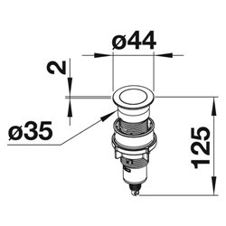 Pushcontrol 233696 Pushcontrol inox