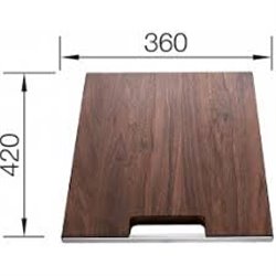 Planche à Decouper En Noyer P/Zerox-Claron If 223074 Zerox Noyer 360x420x40 mm