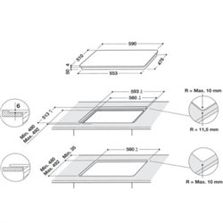 Table induction WSQ2160NE induction commandes sensitives