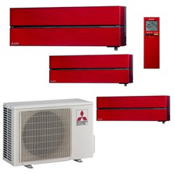 Design de luxe MXZ-4F72/353550/LNR, Tailles 35+35+50 Rouge Rubis R32