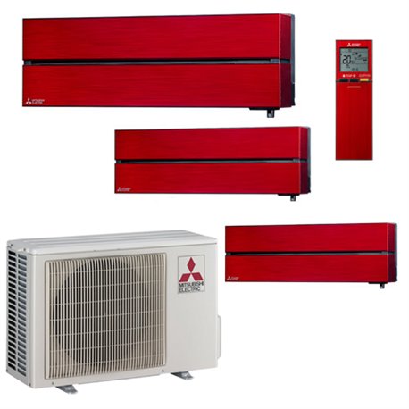 Design de luxe MXZ-4F80VF3/252550/LNR, Tailles 25+25+50 Rouge Rubis R32