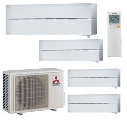 Design de luxe MXZ-4F72/25252550/LNW, Tailles 25+25+25+50 Blanc Pur R32