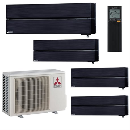 Design de luxe MXZ-4F72VF, Tailles 25 + 25 + 25 + 35 Noir R32 Design de luxe MXZ-4F72VF, Tailles 25 + 25 + 25 + 35 Noir R32