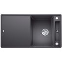 Evier Axia III 5 S-F Silgranit PuraDur 523226 Gris Rocher Planche frêne