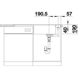 Evier Axia III XL 6 S-F Silgranit PuraDur 525860 Planche frêne Noir