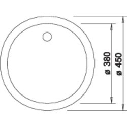 Evier Blancorondo  525959 Noir 