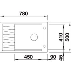 Evier Elon XL 6 S 525883 Manuel Noir