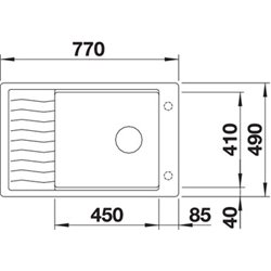 Evier Elon XL 6 S-F  525884 Noir 