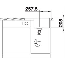 Evier Lemis 45S-IF Mini 525115 Manuel 605x500 mm