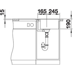 Evier Metra 45 S-F 525917 Noir 