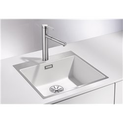 Evier Subline 500-IF SteelFrame Silgranit 524110 Blanc Manuel