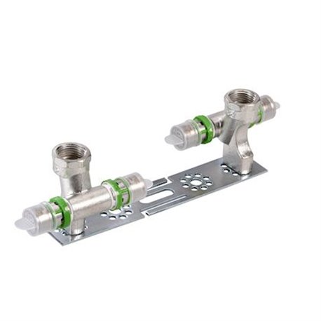 Plaque de 2 appliques en té ajustable à sertir femelle 7770W2012 20x2-1/2’’ H2 64 mm 