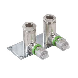 Plaque de 2 appliques à sertir et à compression 7506W16151 Cu15-16x2-H3 35 mm 