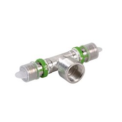 Té à sertir femelle à visser 7130GW203420 20x2-3/4-20x2 