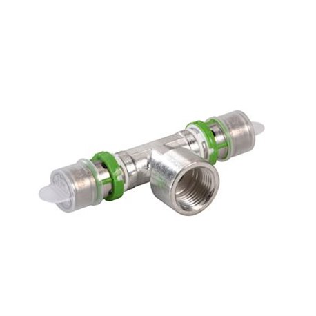 Té à sertir femelle à visser 7130GW203420 20x2-3/4-20x2 