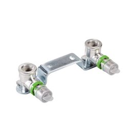 Support mural de 2 appliques à sertir 7507W1638 16x2-3/8-ia - H1 120 mm 