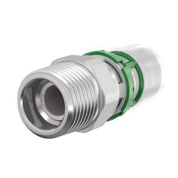 Manchon droit à sertir filetage mâle conique 9243GW1612 16x2 - 1/2 