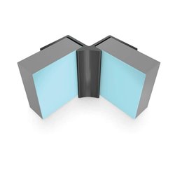 Profilé d'angle intérieur 27645 Chromé poli Aluminium