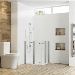 Larenco porte pivotante pliante en angle 26734 900x800mm