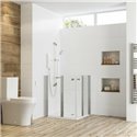 Larenco porte pivotante pliante en niche 26793 900x800mm